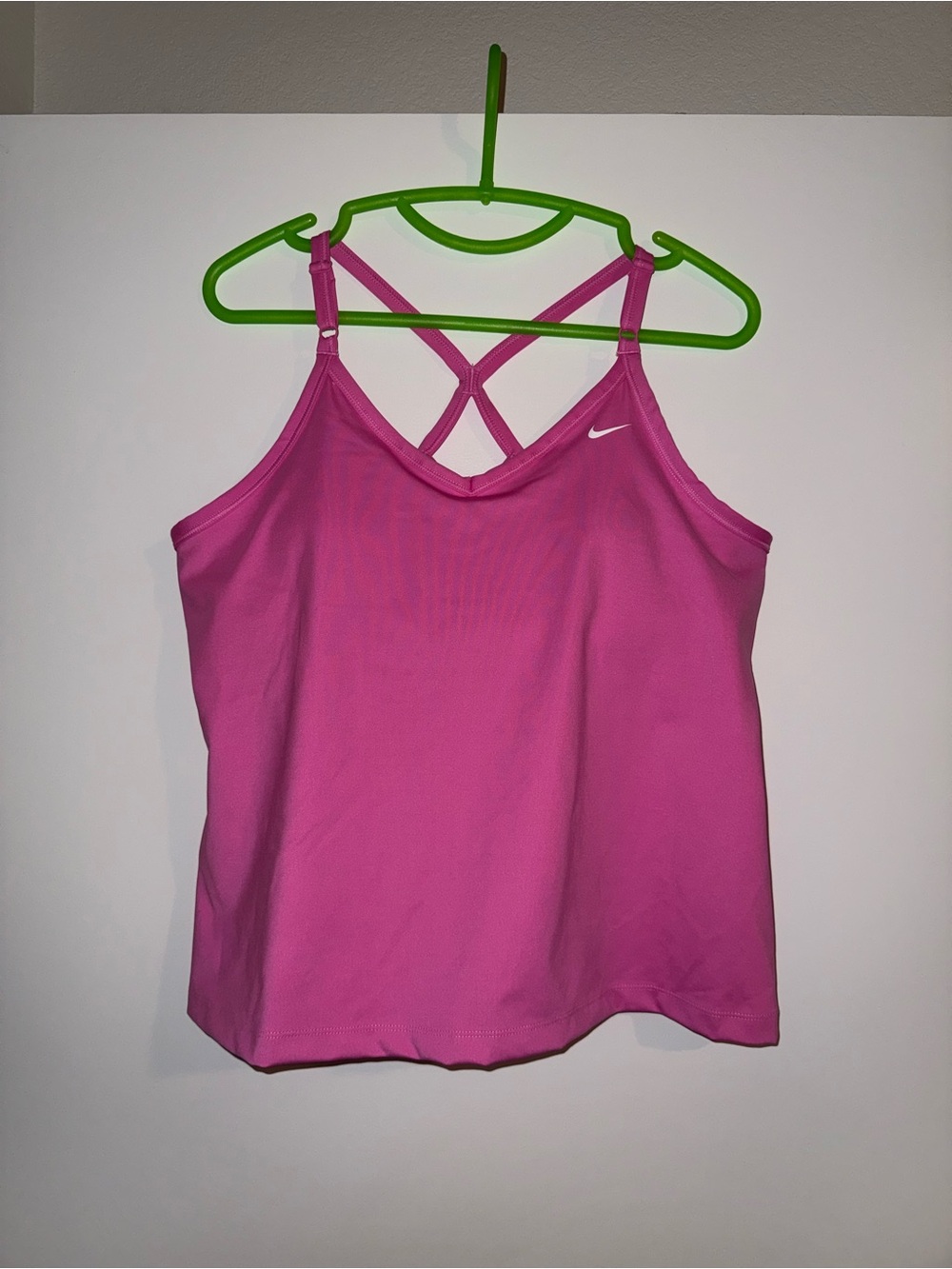 Nike Women's Hot Pink Crisscross Athletic Cami